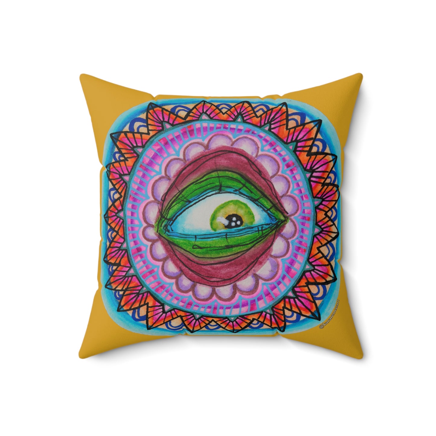 Eye 10 Spun Polyester Square Pillow